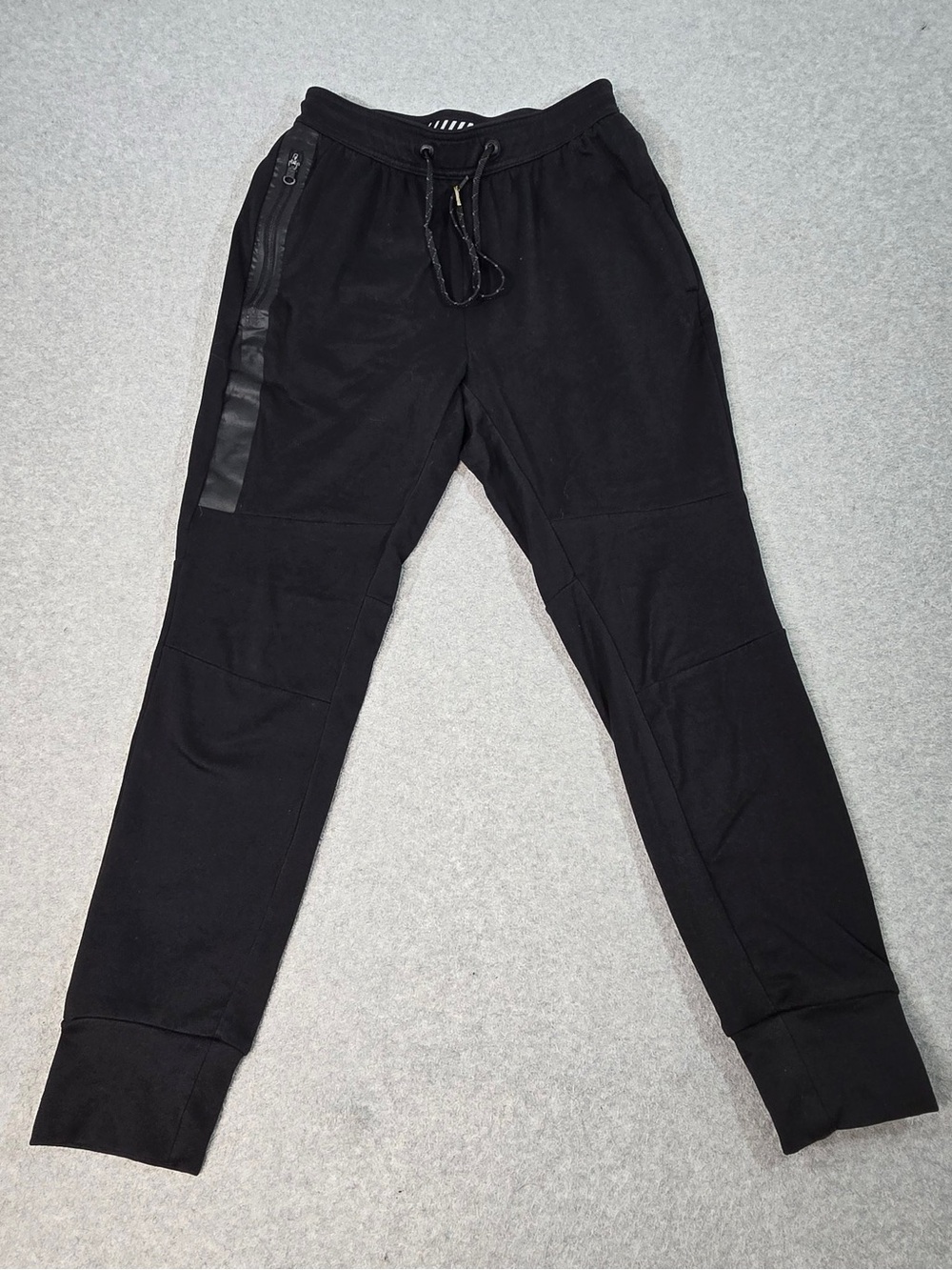 American Eagle Men’s XS Flex Jogger Pants Black Zip Pockets With Drawstring
